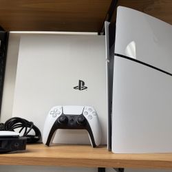Sony PS5 Slim Disc Console Bundle - DualSense Controller + HD Camera