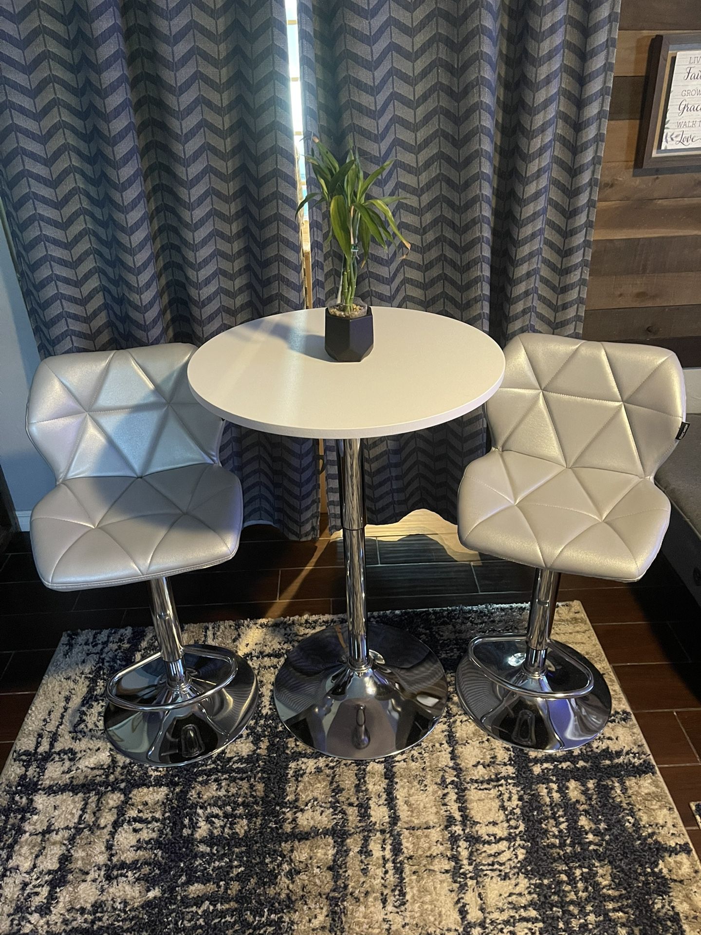 Adjustable Height Bistro Table And Chairs 