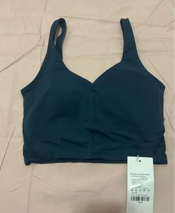 Women’s Sports Bra Padded Size Medium Navy Blue
