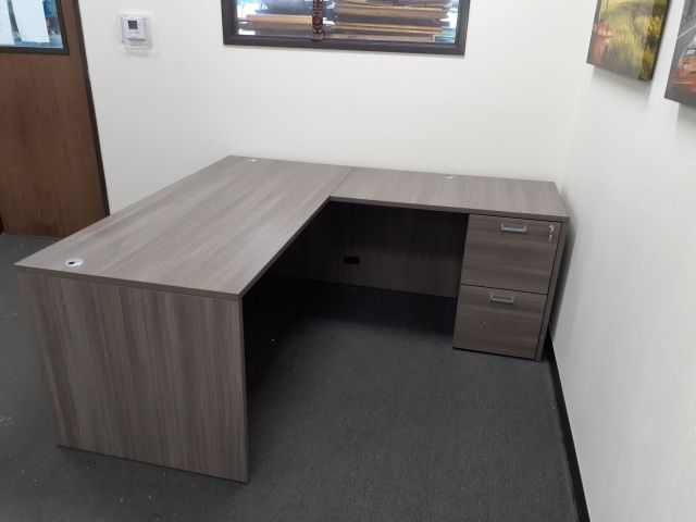 Cherryman Amber l shaped credenza / desk, w/ inner curve  L Shape Desk  Cherryman Amber  ( $375  No Drawer ) $559 With