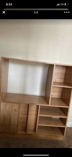 Wood entertainment center