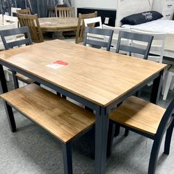New Table / 4 Chairs / Bench