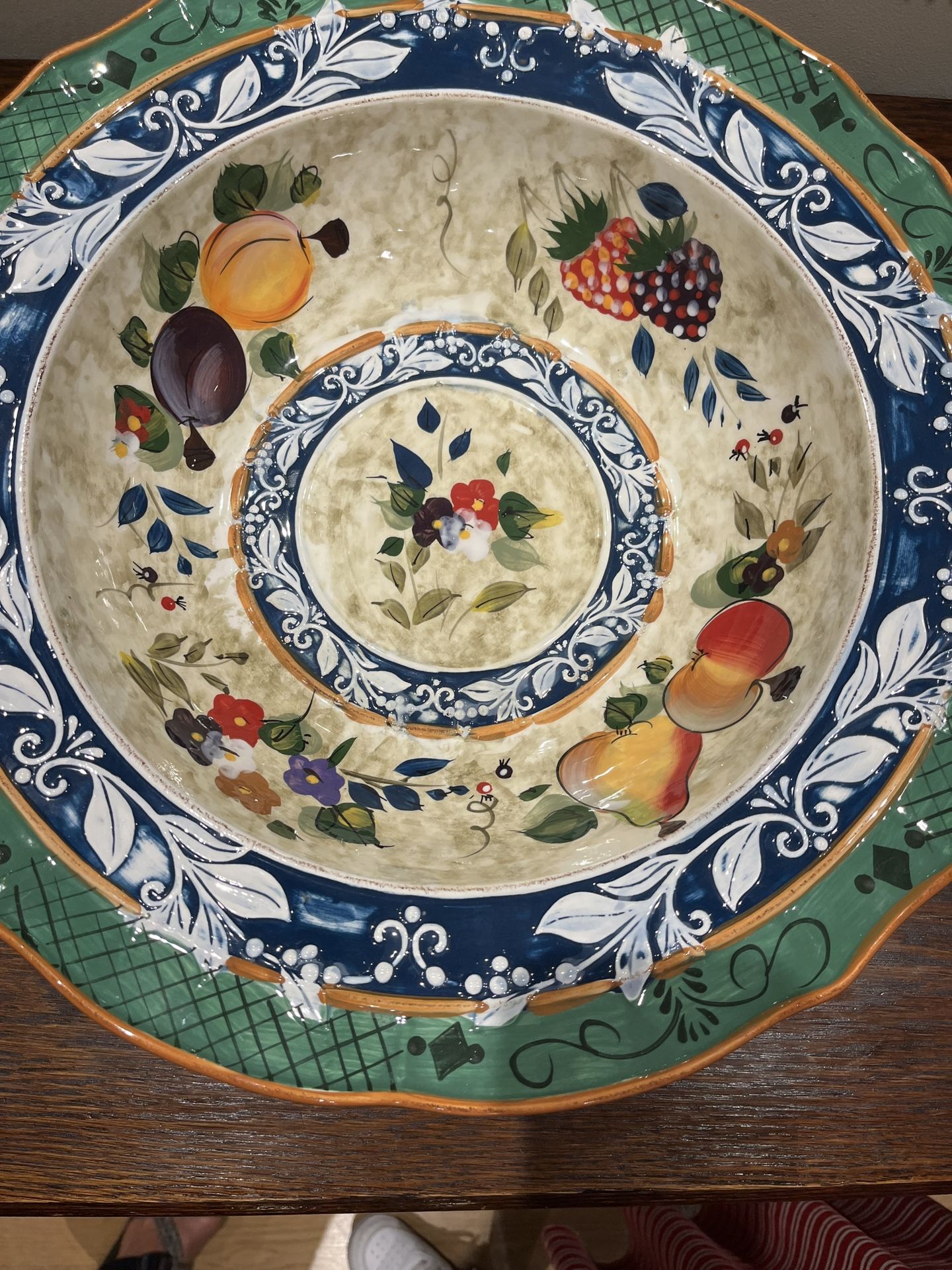 Large Ceramic Fruit Bowl