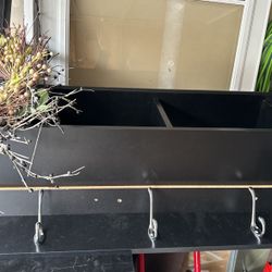 Free Coat Hanger Shelf and Some Decor