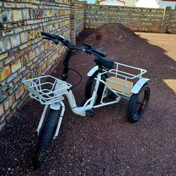 Electric Fat Tire Foldable Trike Tricycle