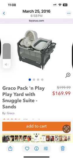 REDUCED!!!!  Graco PAC N Play.   Has Bassinet  In Great Condition