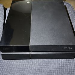 PlayStation 4 With 2 Ps Controllers