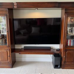 Solid Wood Expandable Entertainment Center