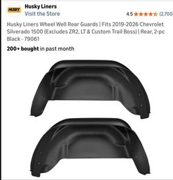 2019-2026 Chevy Silverado Husky rear liners