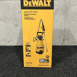 Brand New - Dewalt 2 Gallon Manual Pump Sprayer