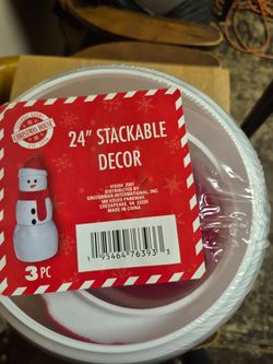 Stackable snowman