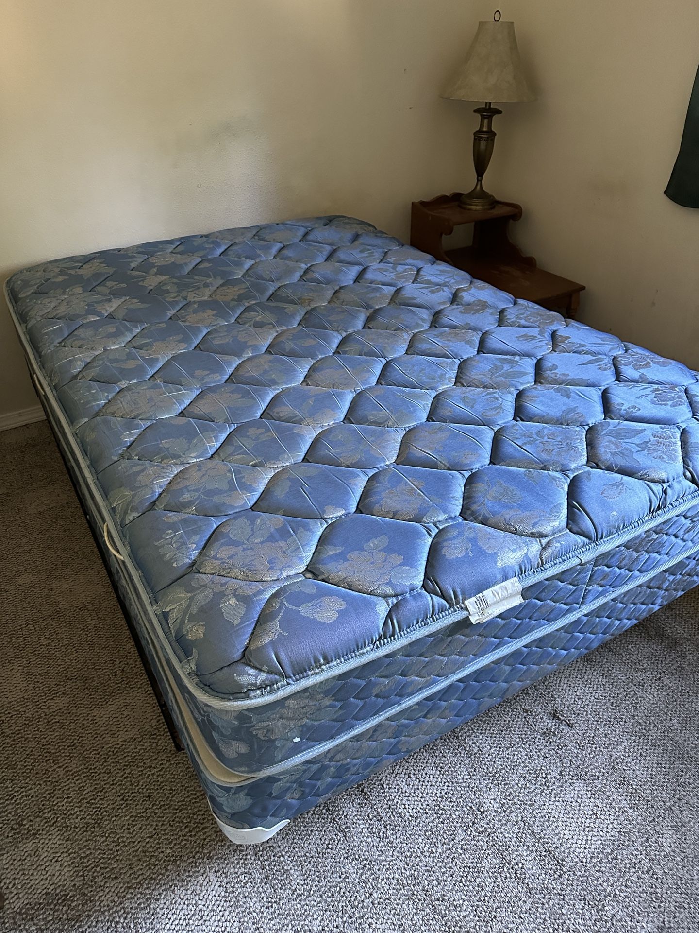 Full Mattress and Box Spring with Frame