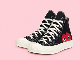 Comme des Garçons PLAY x Converse Chuck Taylor All Star High Top /Men’s 6 / Women’s 8