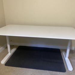 Large White Ikea Desk