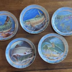 Porcelain plates from the Franklin Mint's "Field & Stream"