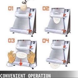 Pizza Dough Roller Press Pizza Machine Automatic 12 Inch Pizza Crust Shaping Machine Cake Press Mach