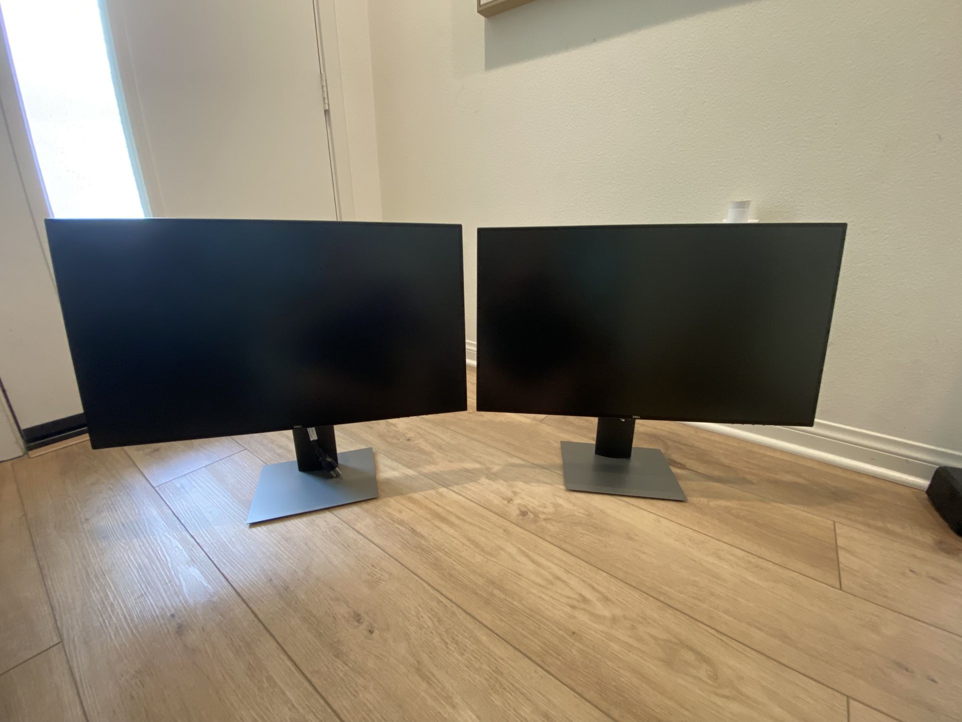 Two Dell 27 Inch Monitors