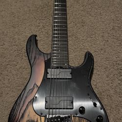 ESP LTD SN-1007 Baritone Guitar Fireblast