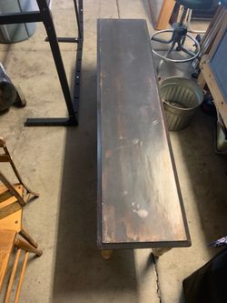 Wooden bench