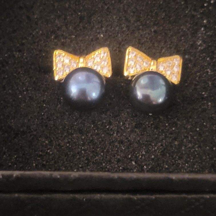 Genuine Freshwater Pearl, 925 Post 