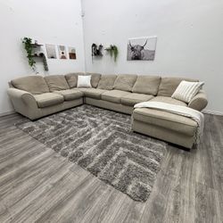 Cream Sectional Couch - Free Delivery 