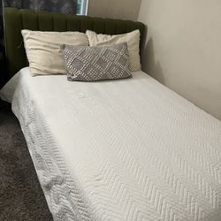 Upholstered Bed Frame + Mattress (Guest Room Set)