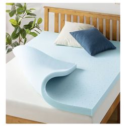 Best Price 3” Memory Foam Mattress Topper Cooling Gel Infused (Full)
