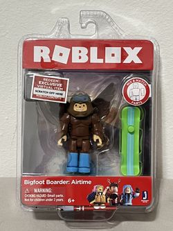 Roblox Bigfoot Boarder: Airtime Core Action Figure with Virtual Game Code NIB