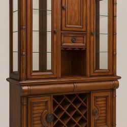 China Cabinet with Wine Rack