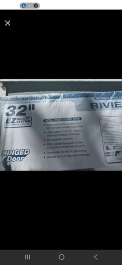New 32" x 80" Bronze Heavy-Duty Sliding Screen Door – Pet Grille – $130