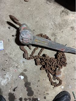 Come along chain hoist