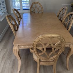 Dining room table with leaf