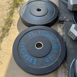 45 Pound Bumper Plates 