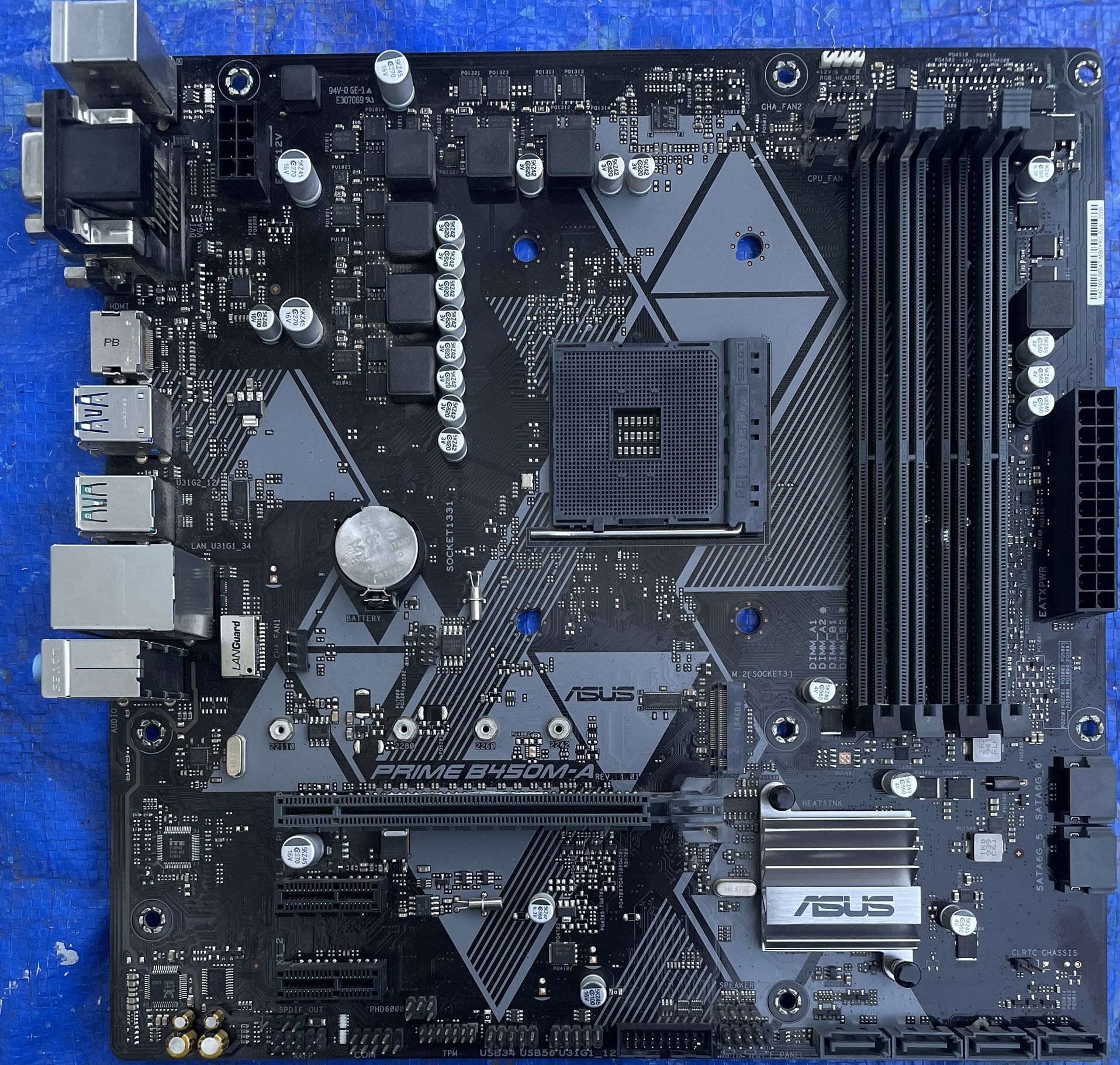 Asus Prime B450M-A/CSM AMD Ryzen 3 AM4 DDR4 HDMI DVI VGA M.2 USB 3.1 Gen2 mATX Motherboard