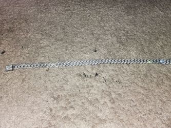Cubic Zirconia iced out cuban link chain 24 inches