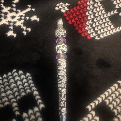 Skull ghost custom pen   Handmade twist pen Writes black ink   Halloween 
