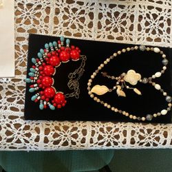 2 Boho Necklaces 