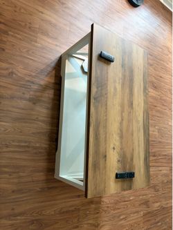 66” TV stand, coffee table, and large mirror