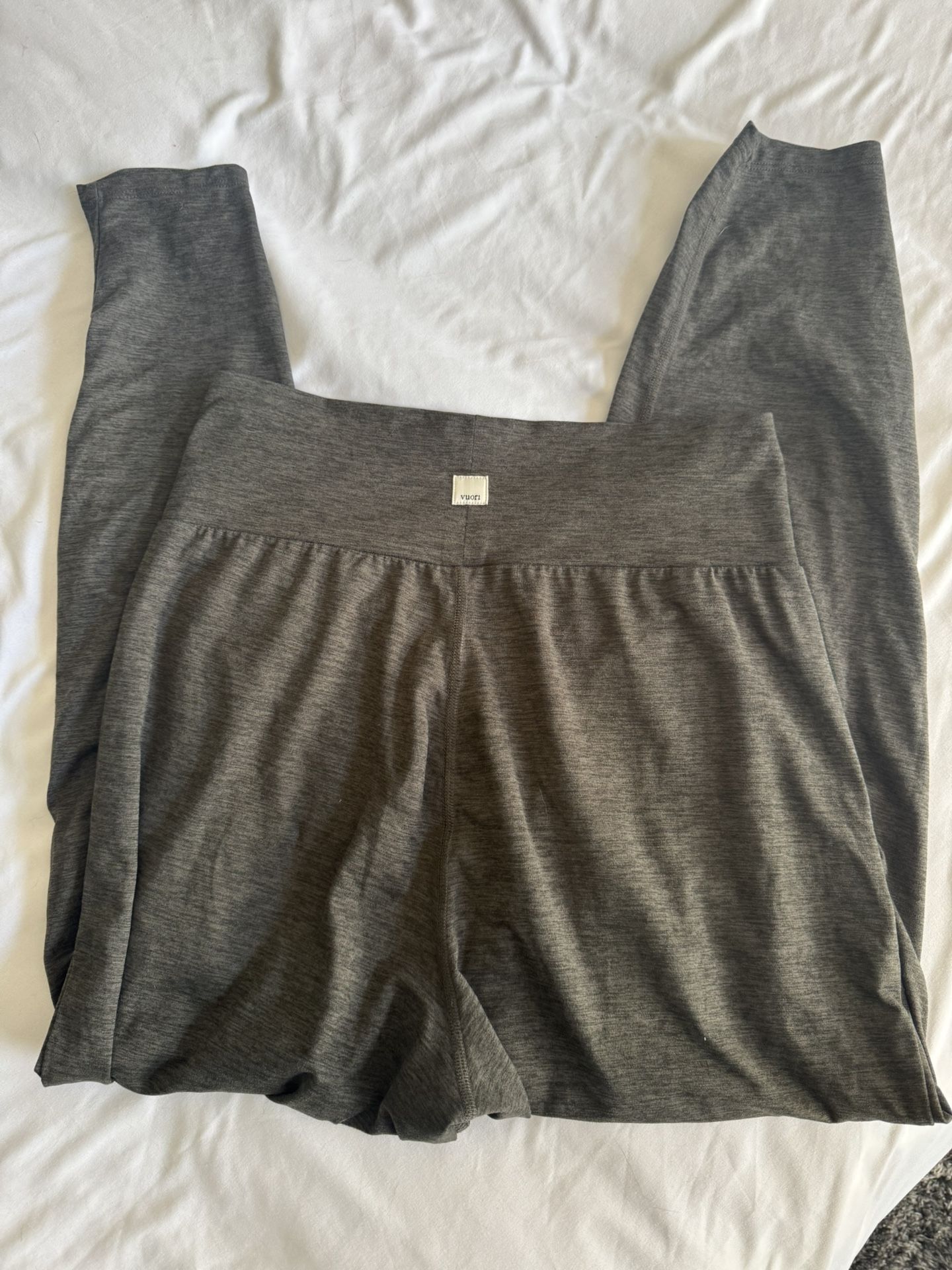 VUORI LUX HAREM PANT OREGANO HEATHER green joggers Small lounge