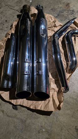 Khrome workz slip on exhaust pipes for Harley davidson touring motorcycle