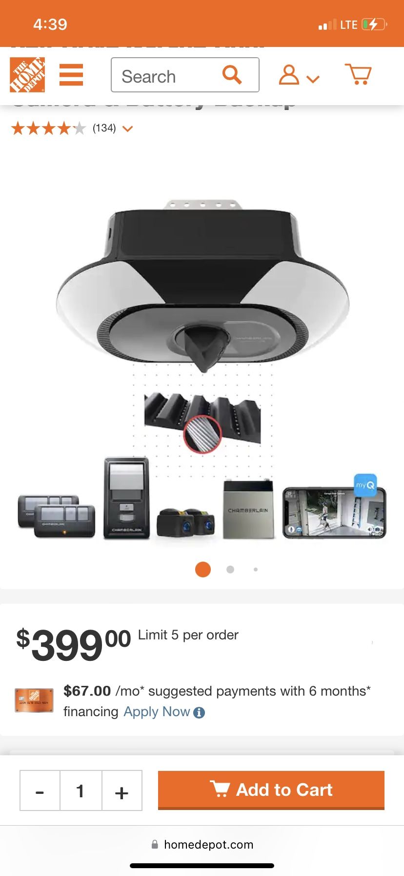Smart Garage LED Door Opener