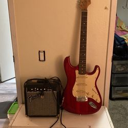 FENDER AMP AND GUITAR