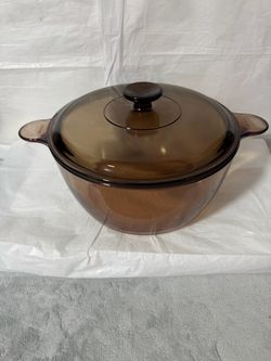 Visions Amber Glass Dutch Oven with Lid