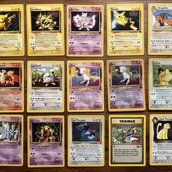Pokemon WoTC black star promo. Near complete set. Vintage.