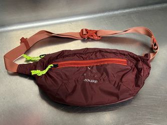 L. L. Bean Stowaway Hip/Waist Fanny Pack Bag Maroon/Orange VGUC