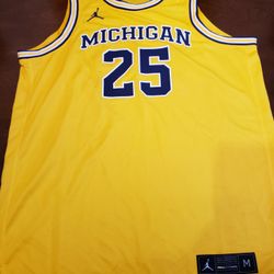 Rare Jordan Michigan Jersey Sz Medium 