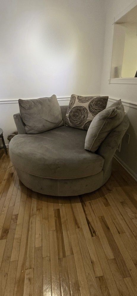 Oversized Swivel Chair