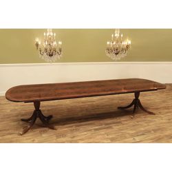 New Oval Flame Mahogany Dining Table