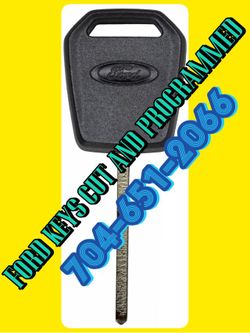 New Ford remotes and keys cut and programmed