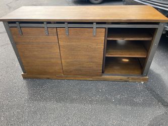 World Market Rustic Sliding Door Media Console